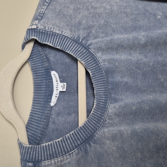 Women's Blue Crewneck Sweatshirt - Picture 2 of 4